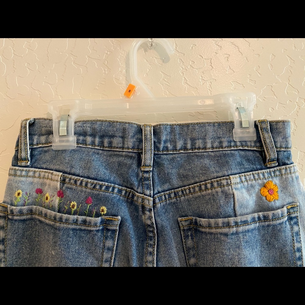 hand embroidered jeans